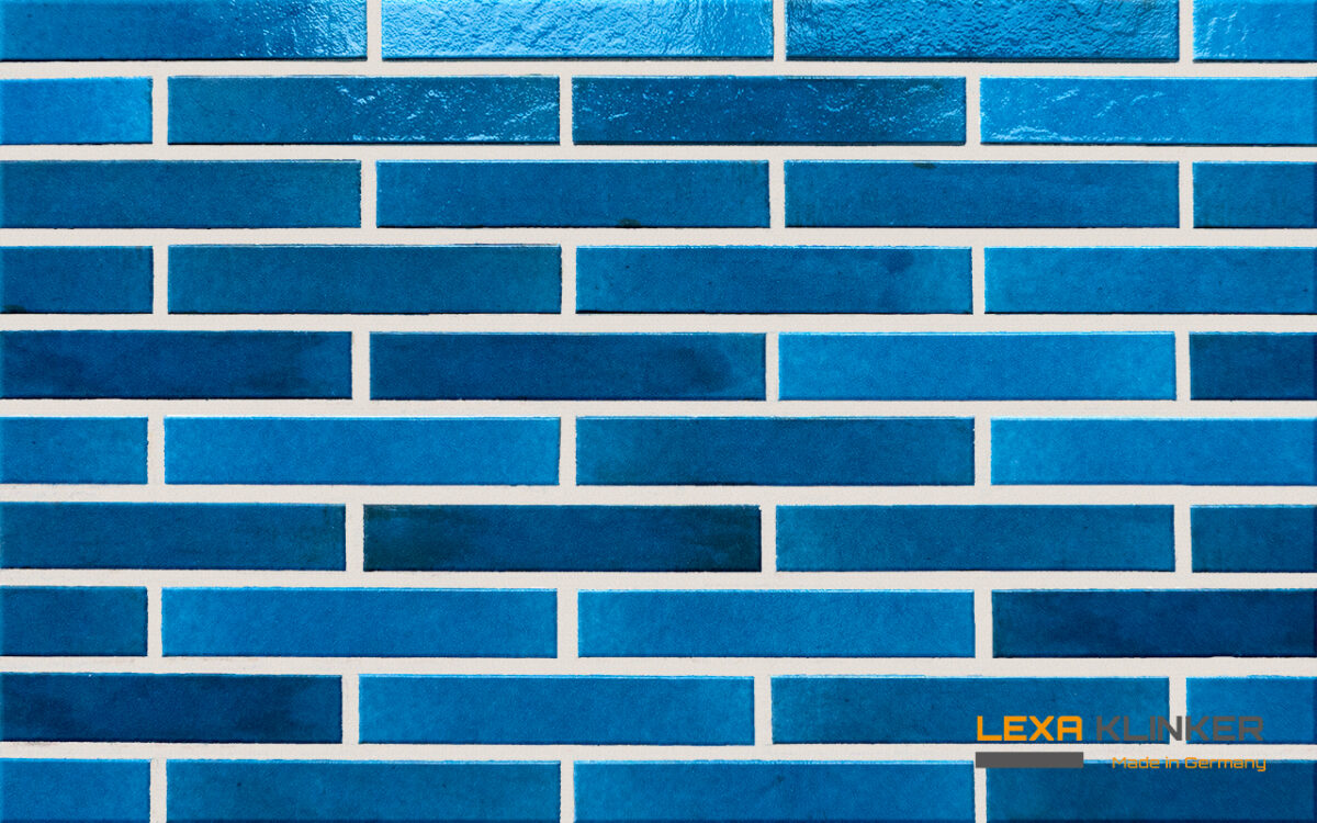 Klinkerio glazūruota fasadinė plytelė SEEBLAU 290 x 52 x 10 mm - Vaizdas 1