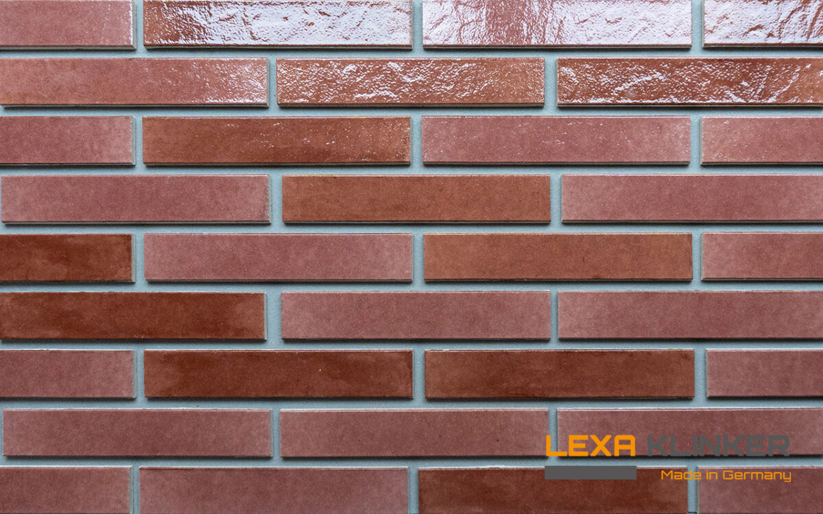 Glasierte Klinkerfassadenplatte BORDEAUX 290 x 52 x 10 mm - Bild 1