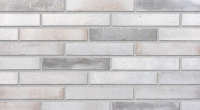 Fasadinės klinkerio plytelės Kopenhagen Aquavit 290×52×10 mm – šviesus pilkai-sidabrinis „miksas“