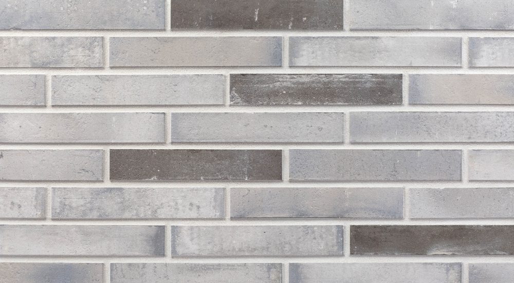Фасадная клинкерная плитка Kopenhagen Winter 290×52×10 мм  холодный светлосерый оттенок в скандинавском стиле