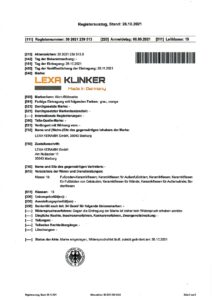 Lexa Klinker Bescheinigung