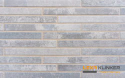 Фасадная клинкерная плитка Beton Grau Silver Mix – светло-бетонная серебристо-серая поверхность